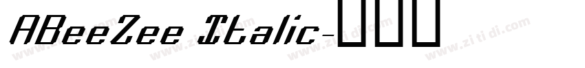 ABeeZee Italic字体转换